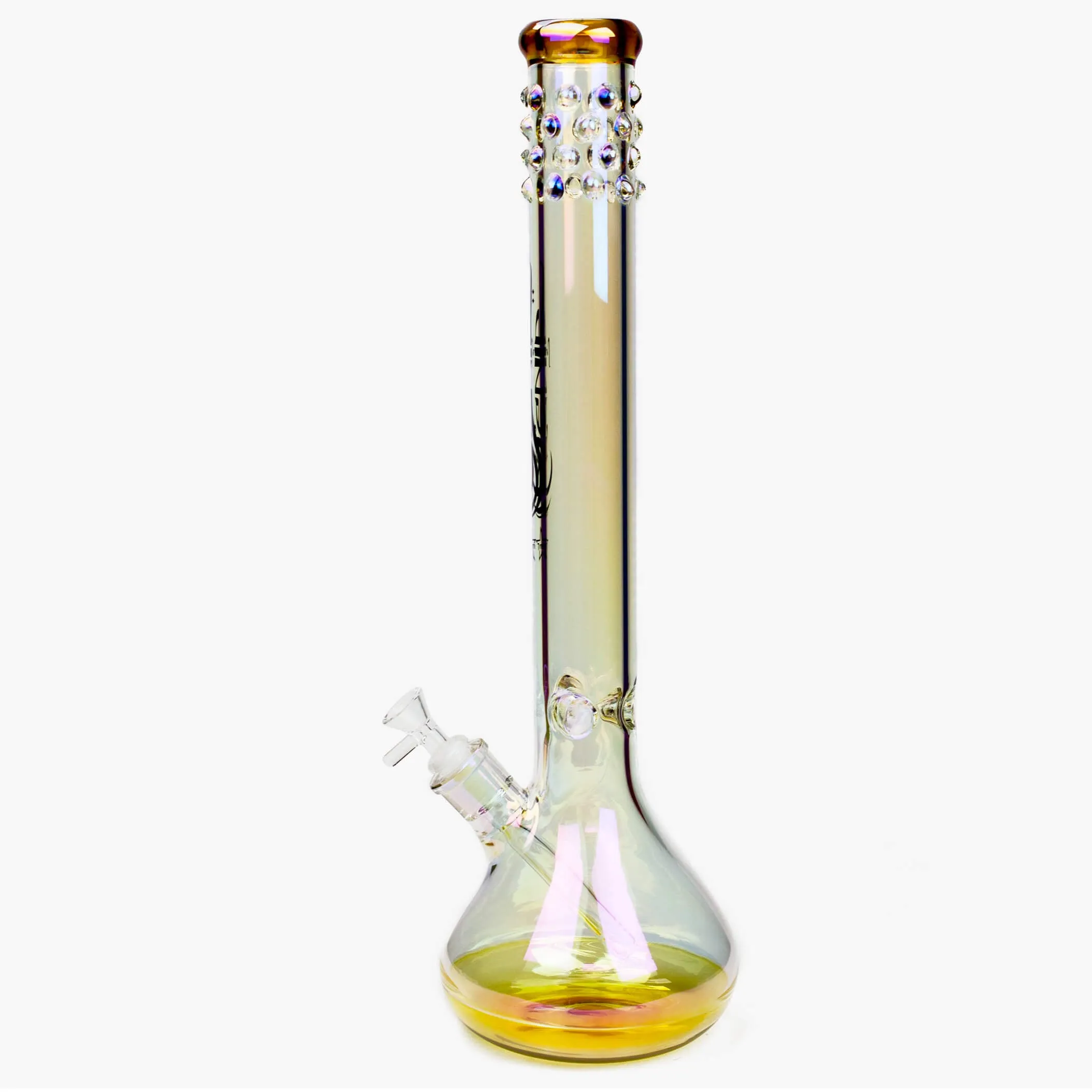 19" Genie Metallic Glass Bong Round Base