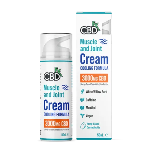 500mg - 3000mg Muscle & Joint CBD Hemp Cream | Cooling Formula | 50ml