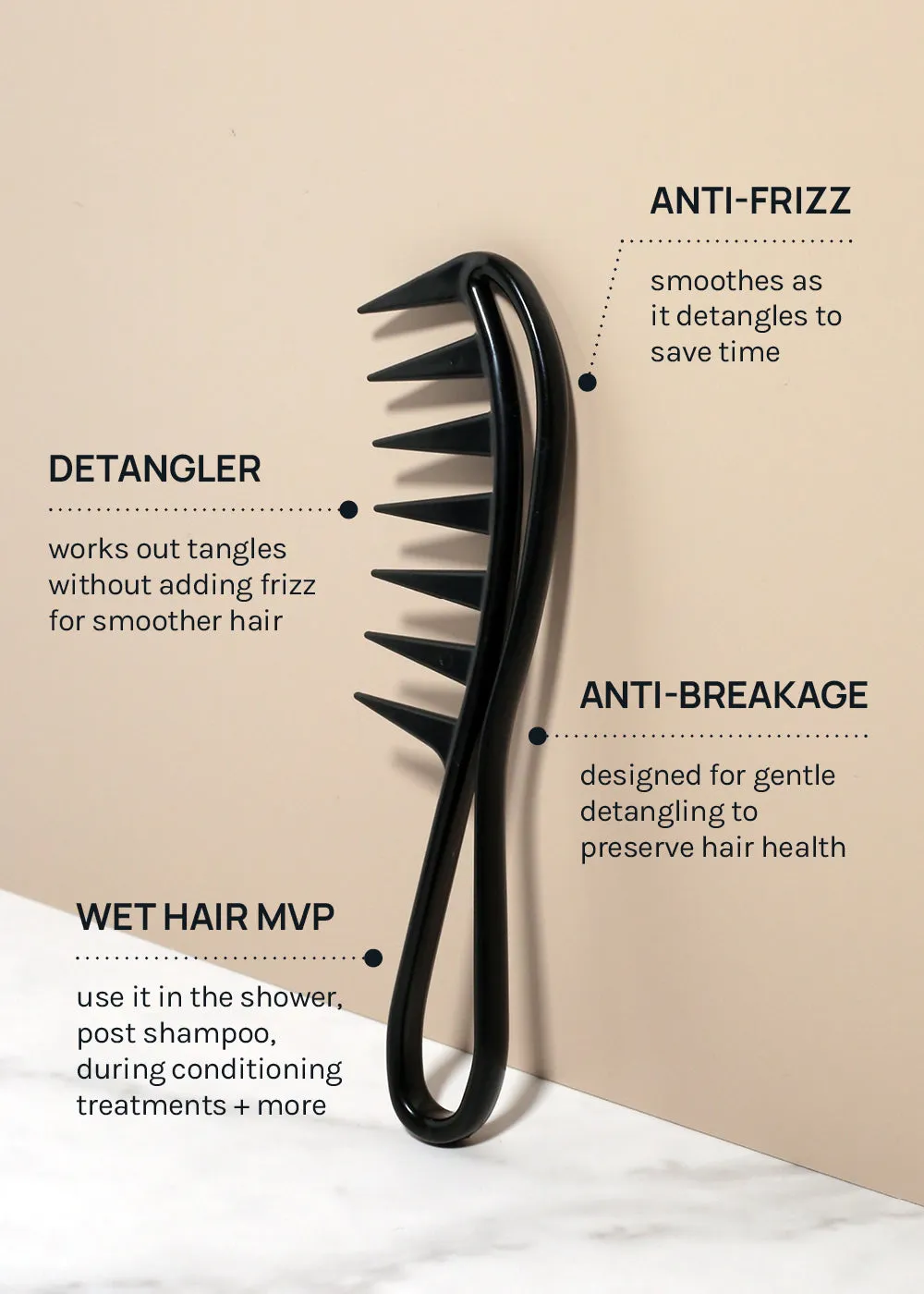 AOA Wide Tooth Detangling Comb