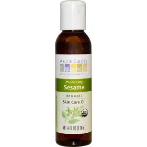 AURA CACIA - Sesame Organic Skin Care Oil - 4 fl. oz. (118 ml)