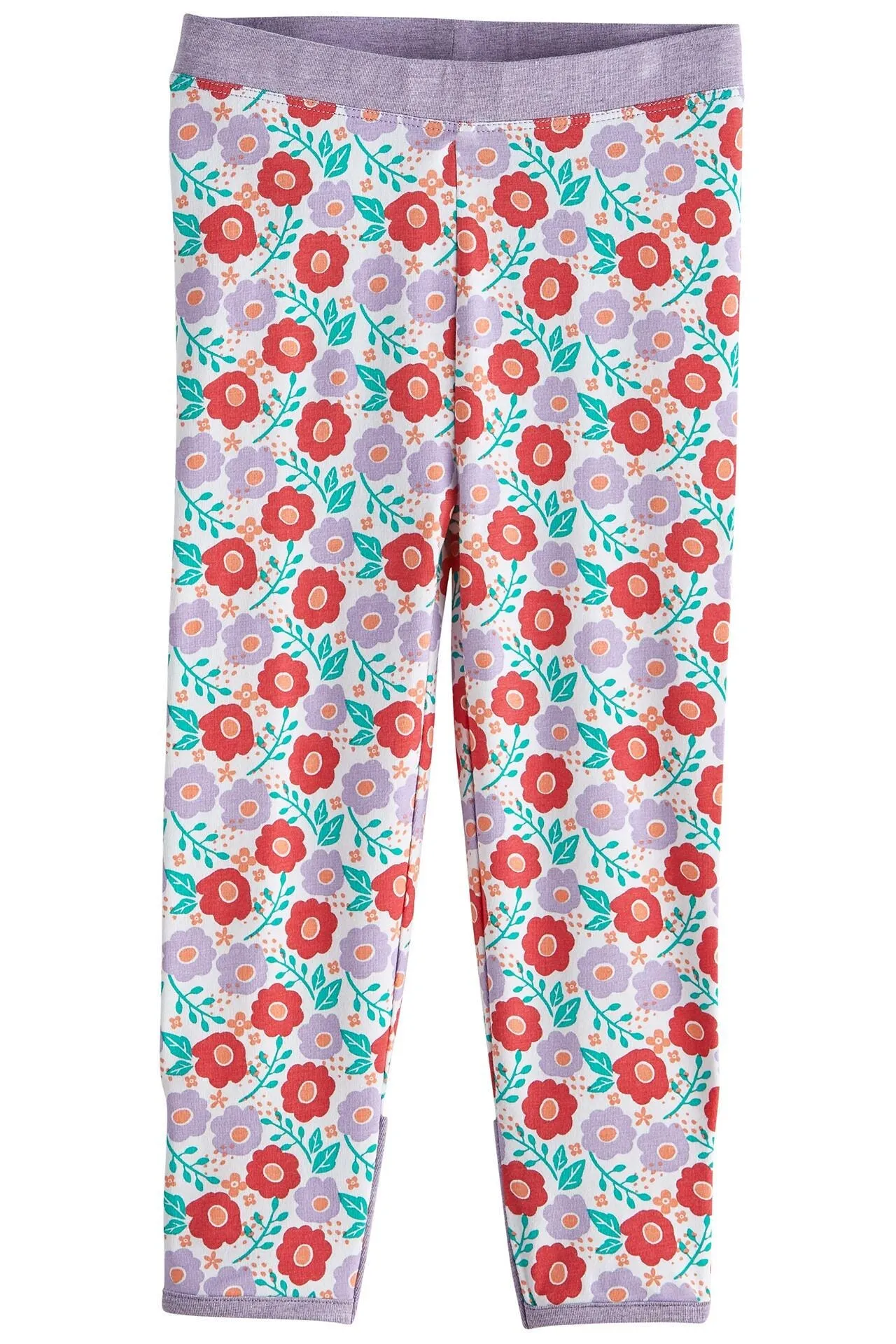 Baby LumaLeo Leggings  |  White Blushing Blooms