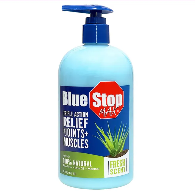 Blue Stop Max Massage Gel for Body Aches (16 fl. oz.)