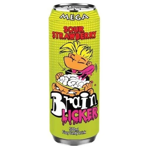 Brain Licker Sour Strawberry Soda 16.9oz