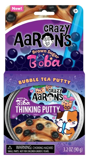 Crazy Aaron's® Thinking Putty®: Brown Sugar Boba