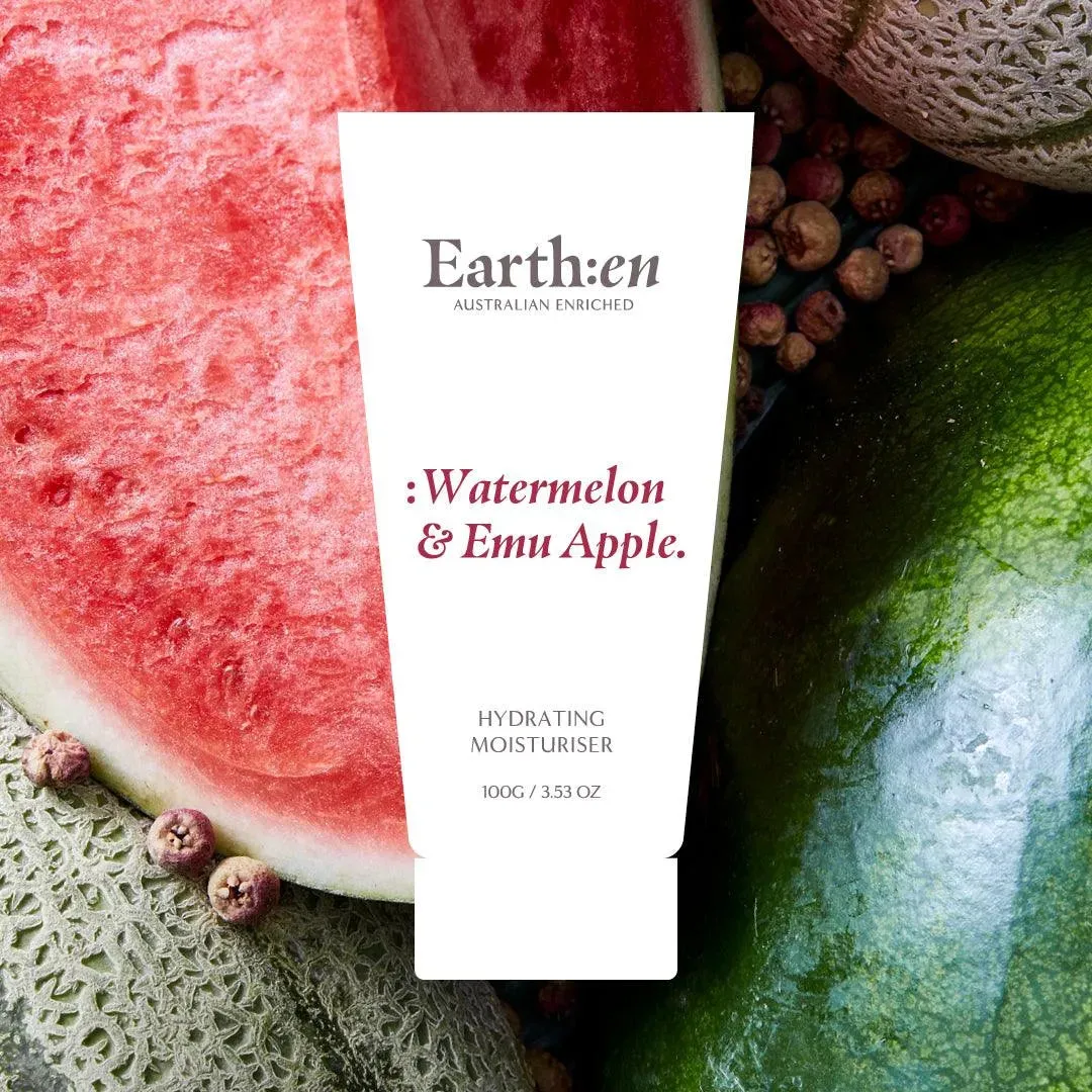 Earth:en Hydrating moisturiser, Watermelon & Emu Apple