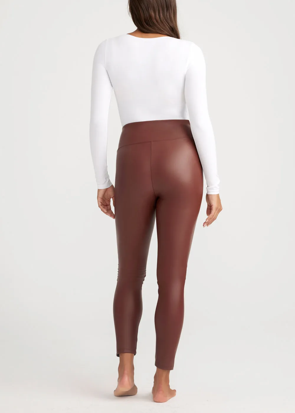 Faux Leather Shaping Legging