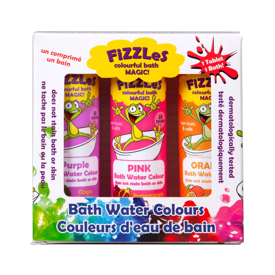 FiZZLeS 3-Pack Colourful Bath Magic for Kids - Bath Bomb