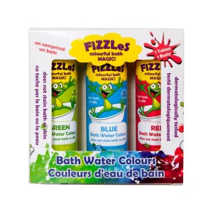 FiZZLeS 3-Pack Colourful Bath Magic for Kids - Bath Bomb