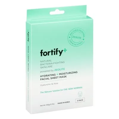 Fortify  Sheet Facial Mask, Hydrating 5 Ct [UNFI #36230] T