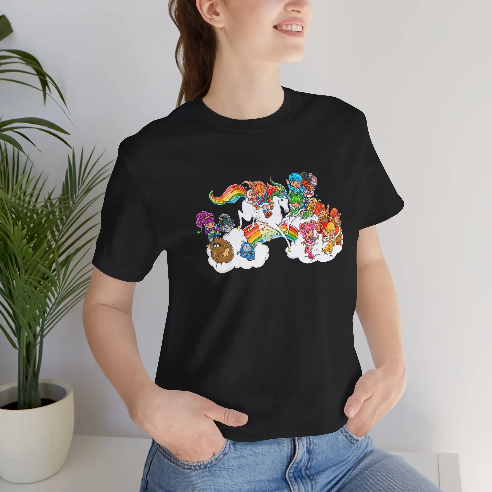 Friends Rainbow Brite Starshine Girl Unisex Jersey Short Sleeve Tee Bella Canvas Shirt T-Shirt Retro Cartoon 80s