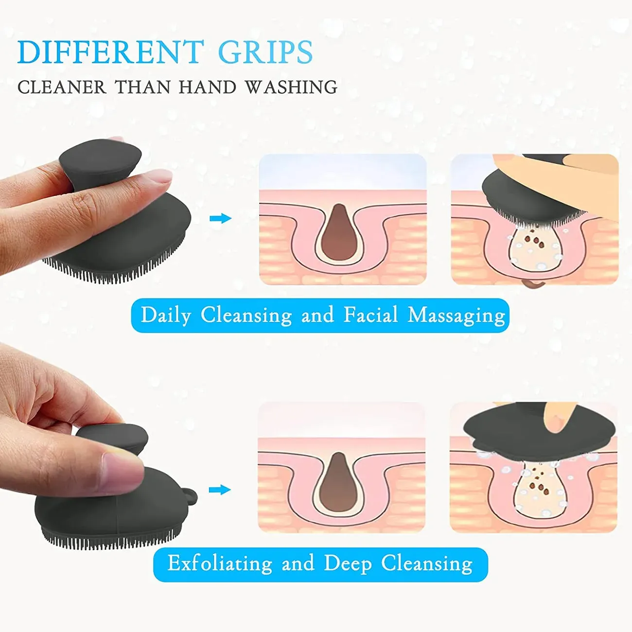 Gentle Silicone Facial Exfoliating Scrubber