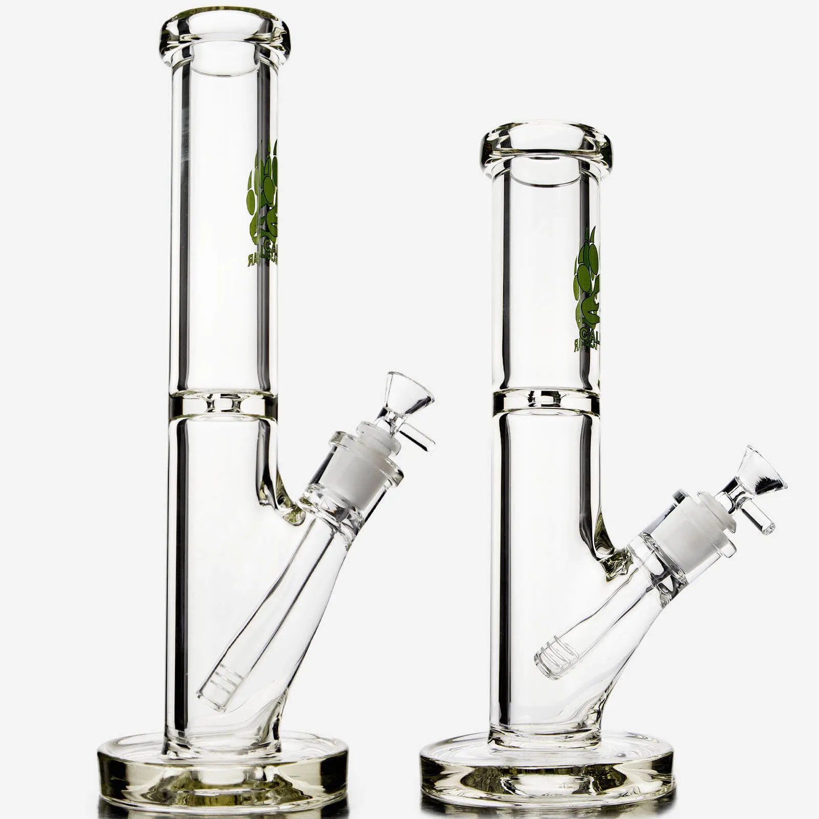 Glass Tube Bong Lime Green