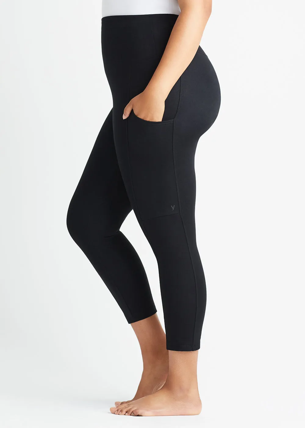 Gloria 7/8 Ankle Shaping Legging with Pockets - Cotton Stretch