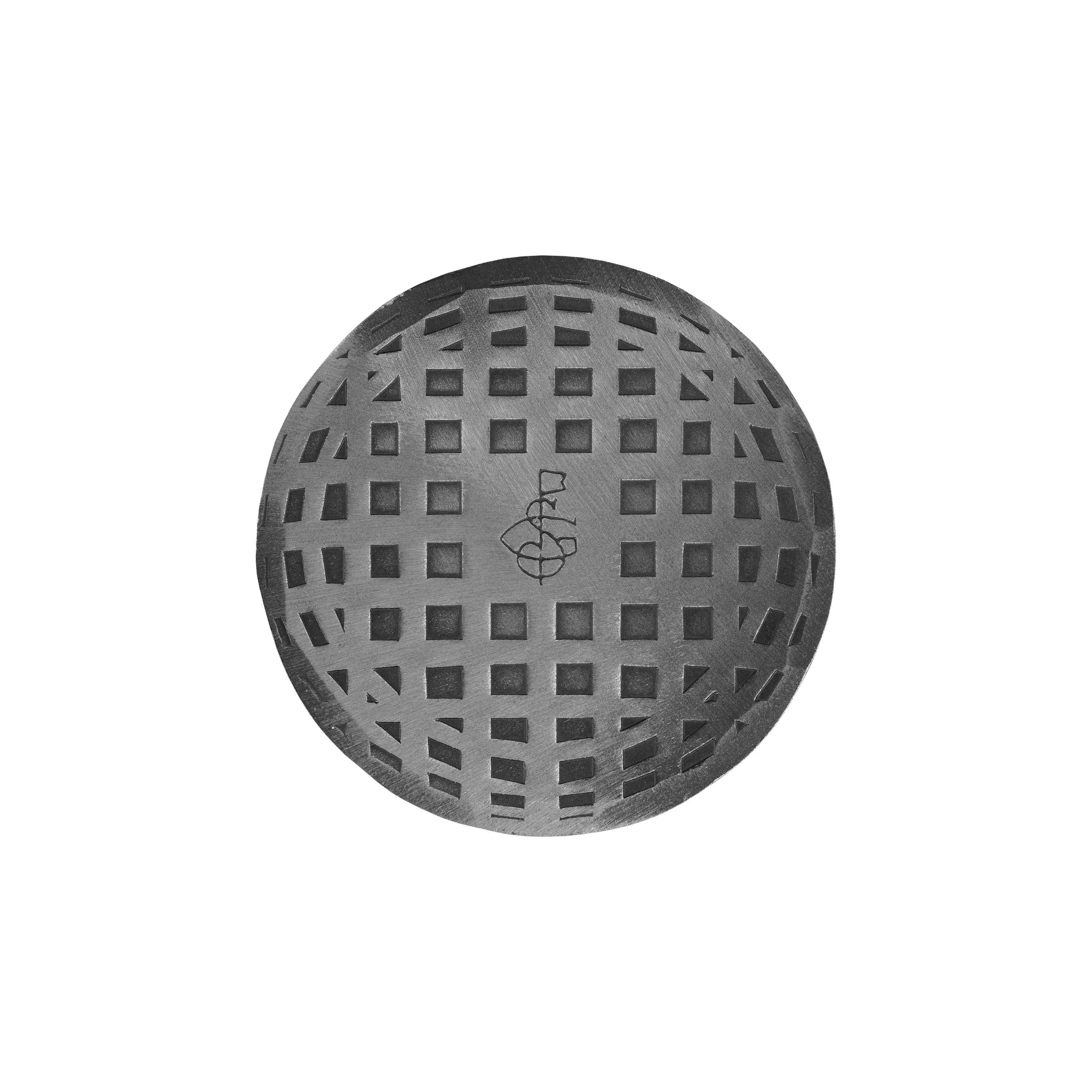 Hand Forged Mesh Dimple Ball Mark - Steel