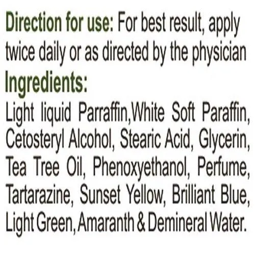 Healthvit Bath and Body Tea Tree Cream, 50g