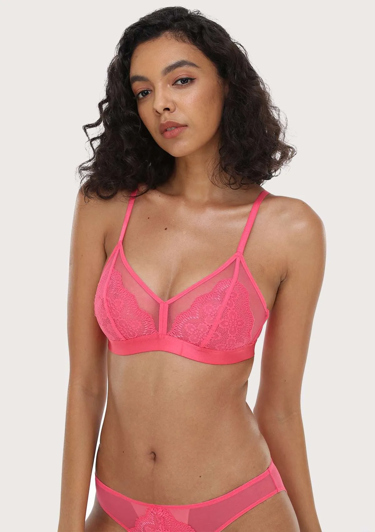 HSIA Wireless Lace Triangle Bra