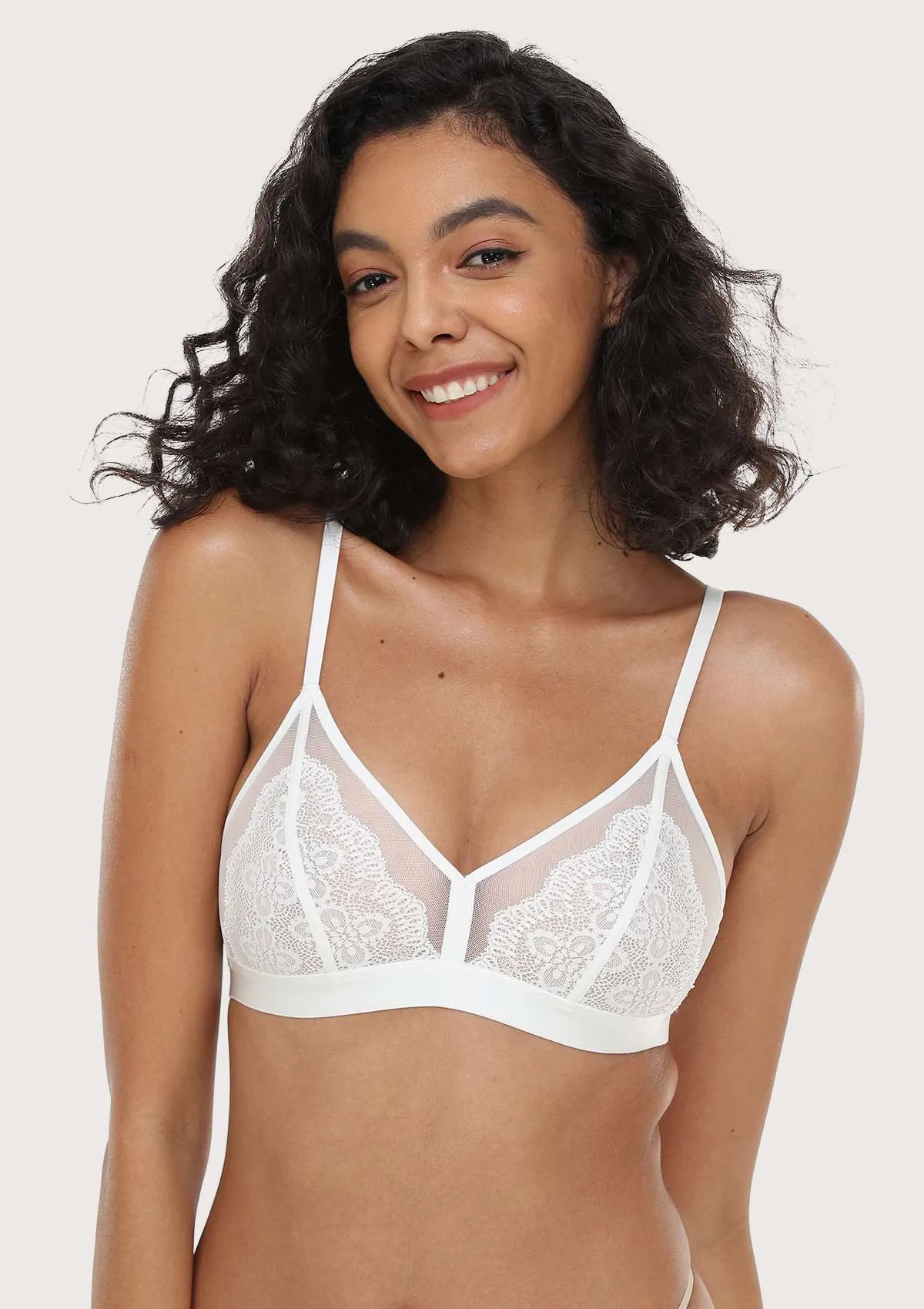 HSIA Wireless Lace Triangle Bra