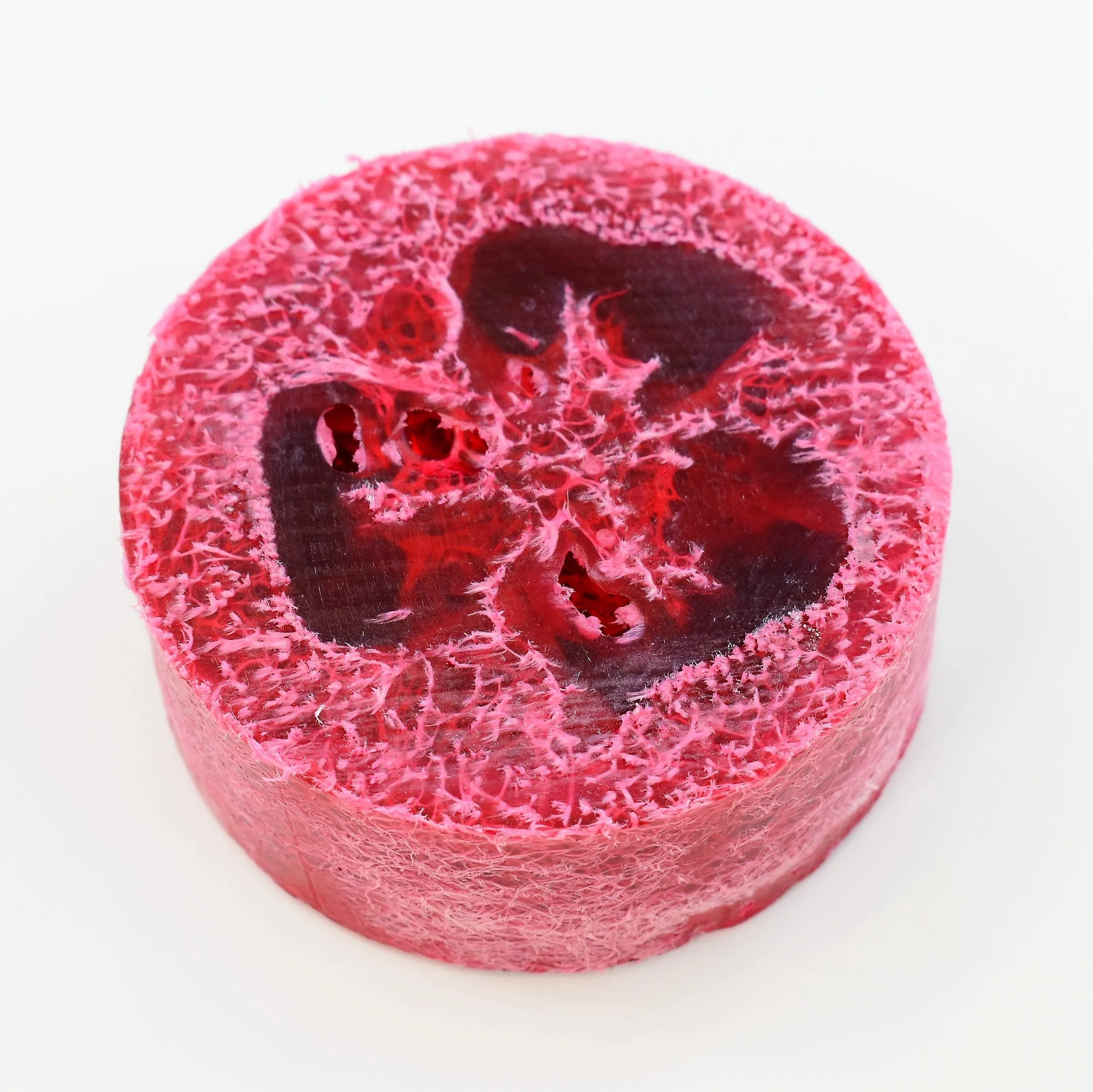 Island Pink Loofah Soap - On Hand