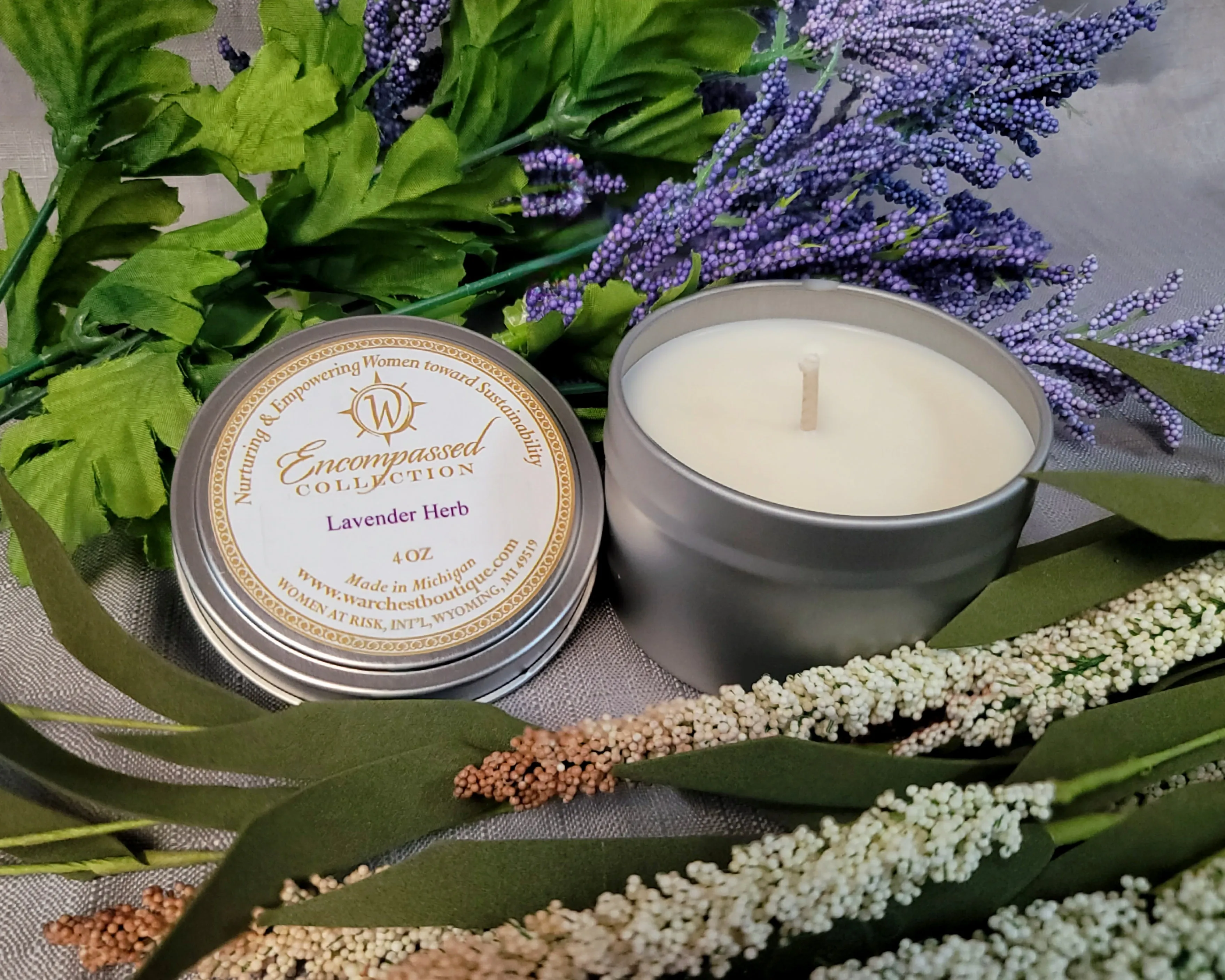 Lavender Herb Candle