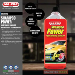 Mafra Shampoo Power 1L (Easy rinse car shampoo)