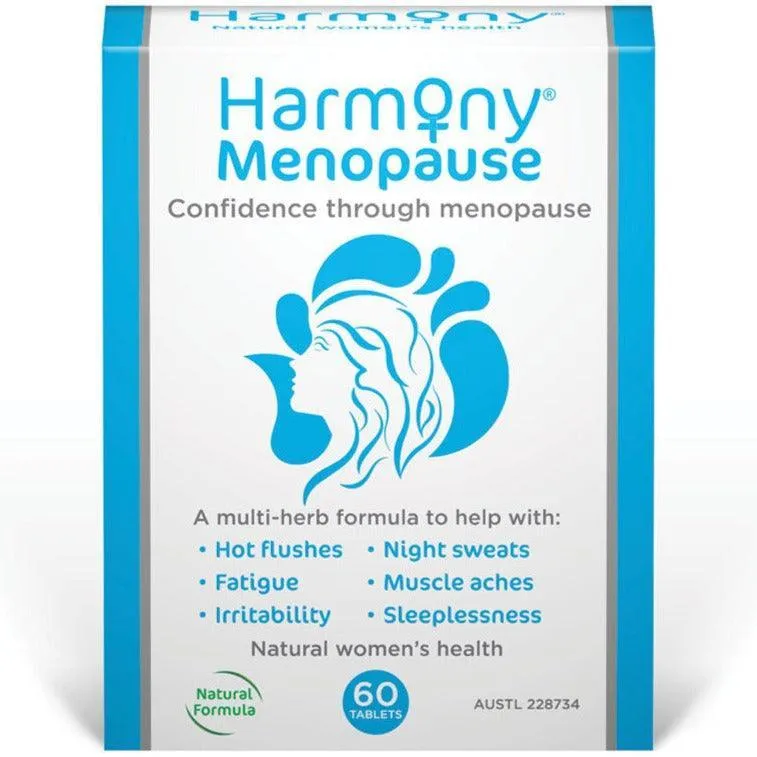 Martin & Pleasance Harmony Menopause 60 Tabs(Plus Receive a Free Harmony Purse Valued at $20)