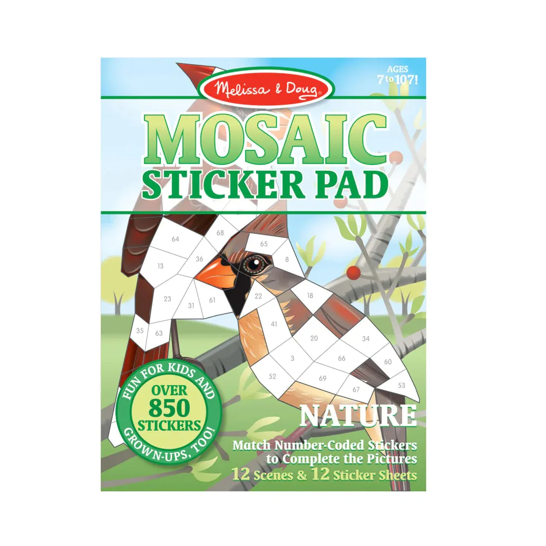 Nature Mosaic Sticker Pad