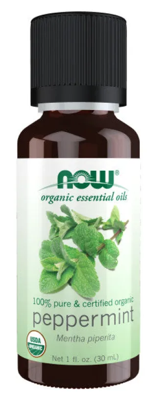 Now Essential Oil Peppermint Organic 1oz