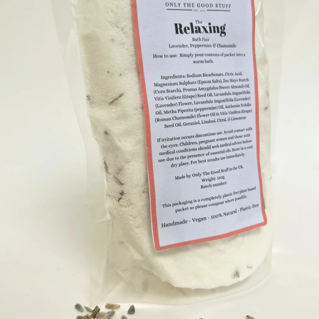 Only The Good Stuff - Bath Fizz Pouch- Natural & Plastic free