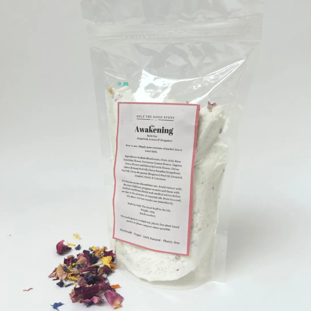 Only The Good Stuff - Bath Fizz Pouch- Natural & Plastic free