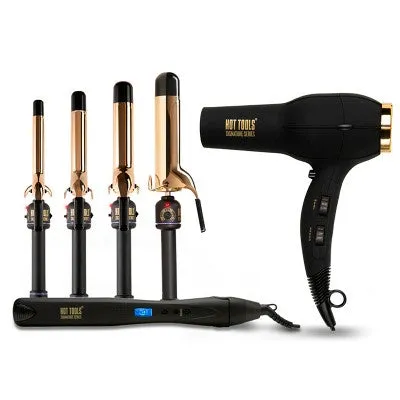 Open Box - Hot Tools Pro Signature Gold Curling Iron - 1"