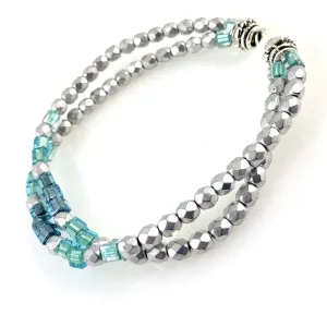 "Shimmer Bar" (Turquoise) Bracelet