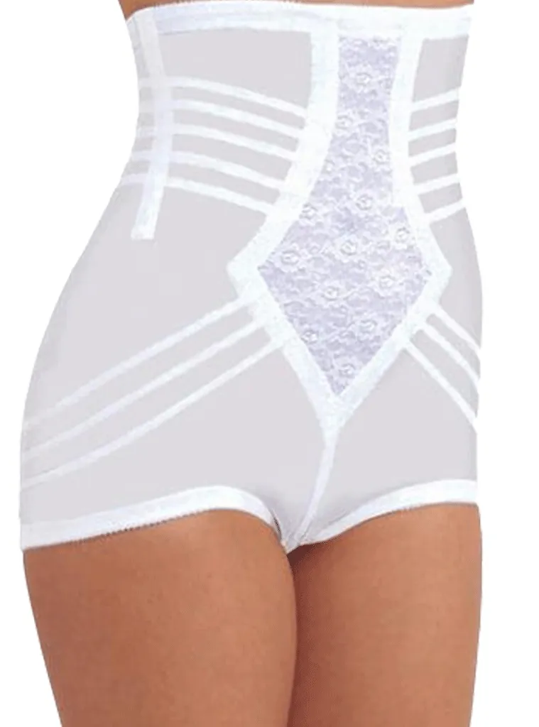 Rago Extra Firm High Waist Brief - Beige / Black / White