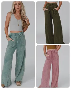 Relaxing Robin Wide Leg Pants 3 colors!