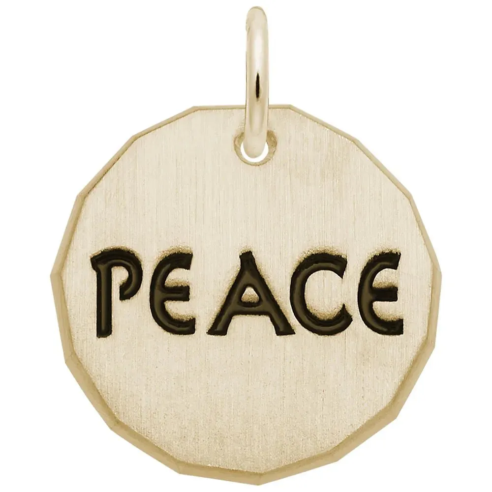 Rembrandt Charms - Peace Tag Charm - 8435