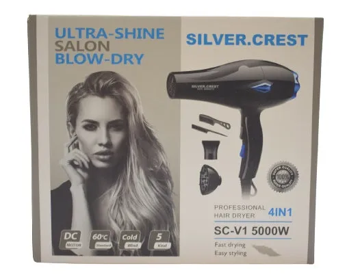 Silver Crest 4 in 1 Professional Hair Dryer SC-V1