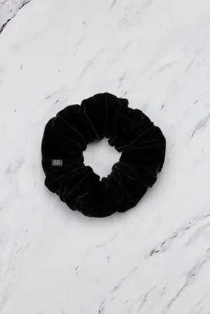 Small Velvet Shaping Scrunchie – Black