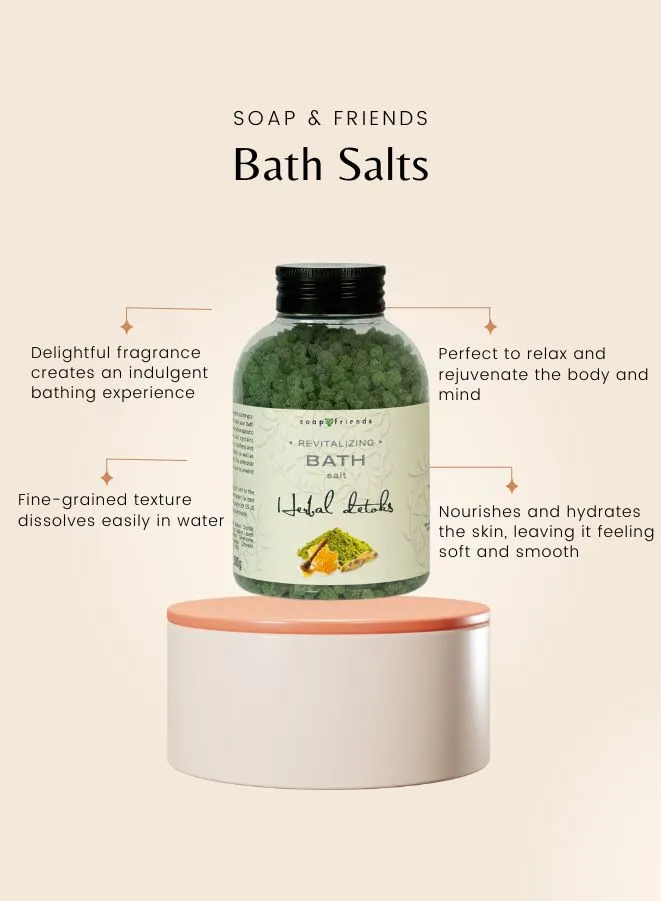 Soap&Friends Purifying Herbal Detox Bath Salt for Cleansed and Renewed Skin 500g