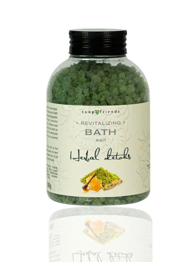 Soap&Friends Purifying Herbal Detox Bath Salt for Cleansed and Renewed Skin 500g