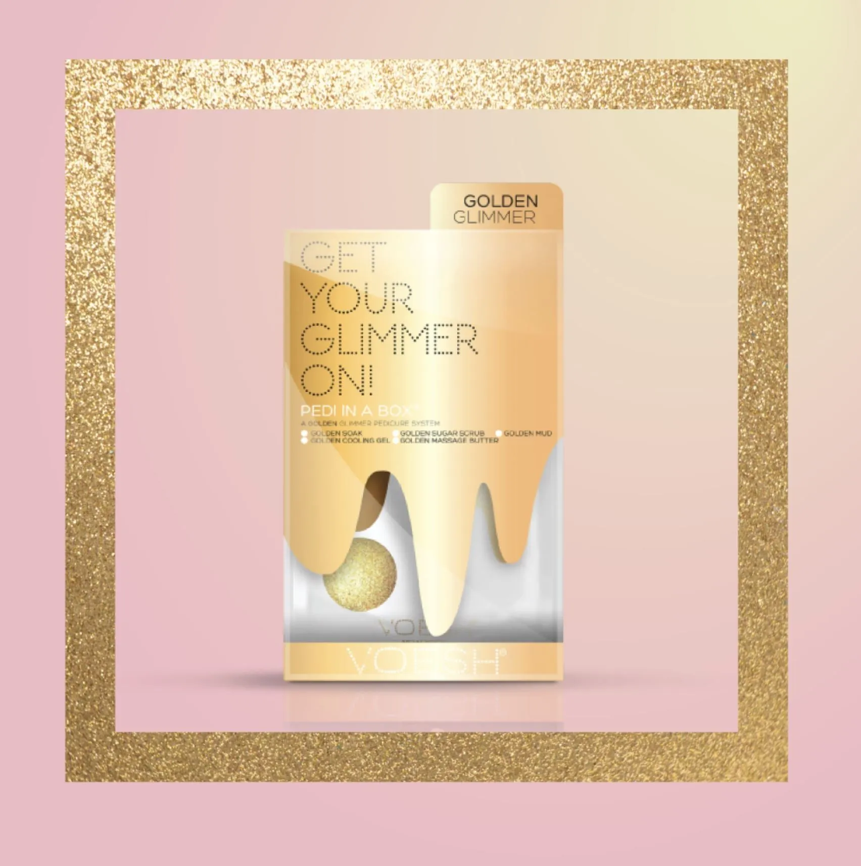 Spa Pedi-in-a-Box Golden Vanilla Glimmer - Voesh