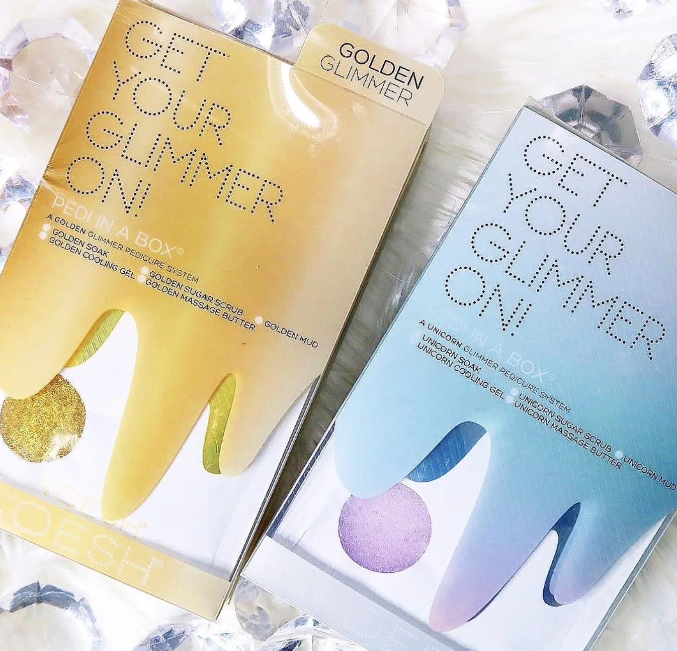 Spa Pedi-in-a-Box Golden Vanilla Glimmer - Voesh