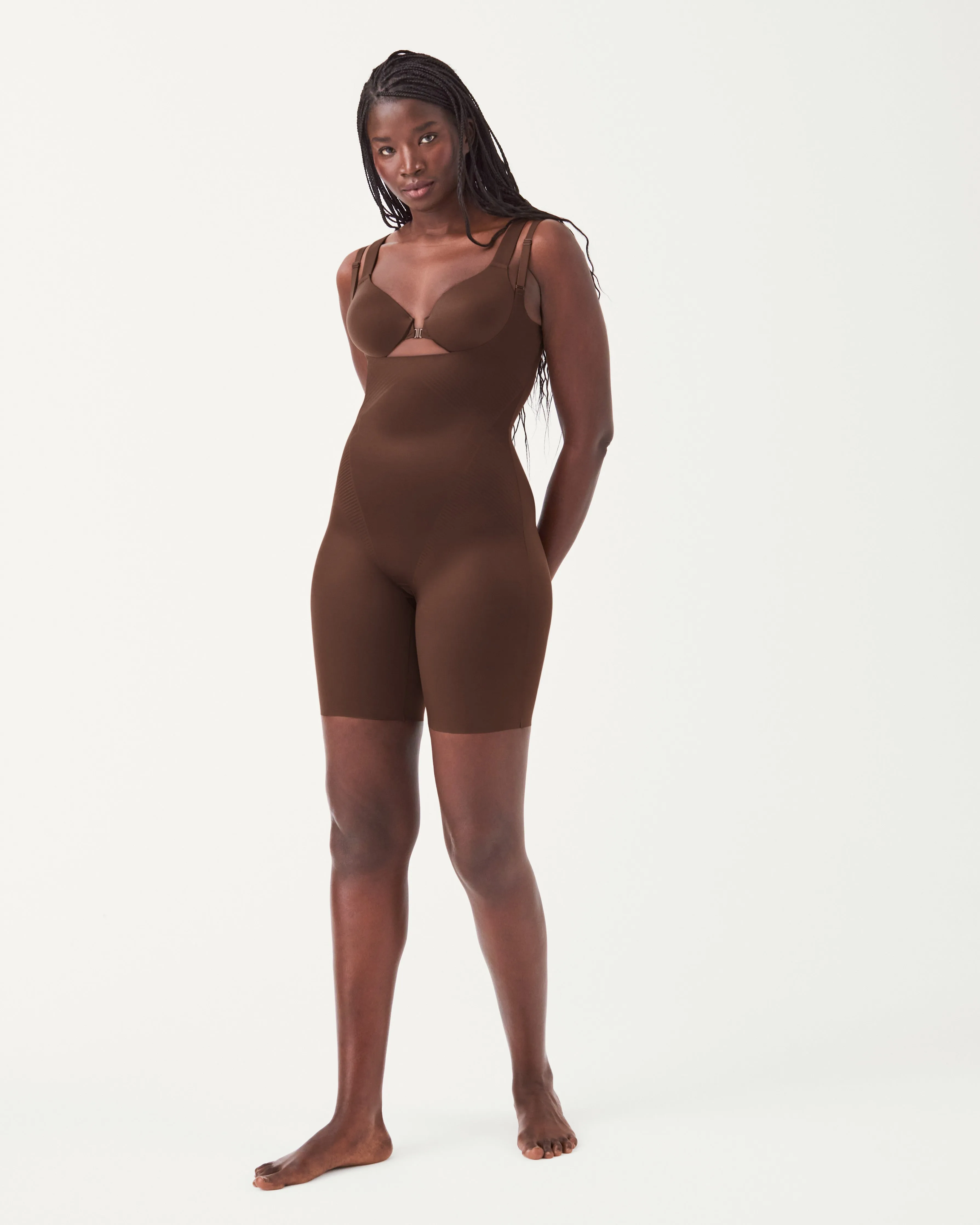 SPANXshape™ Invisible Open-Bust Mid-Thigh Bodysuit