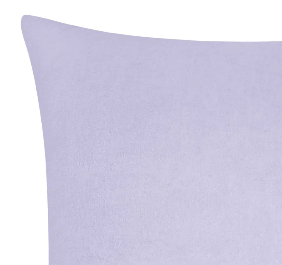 Stonewashed French Linen European Pillowcase Lilac