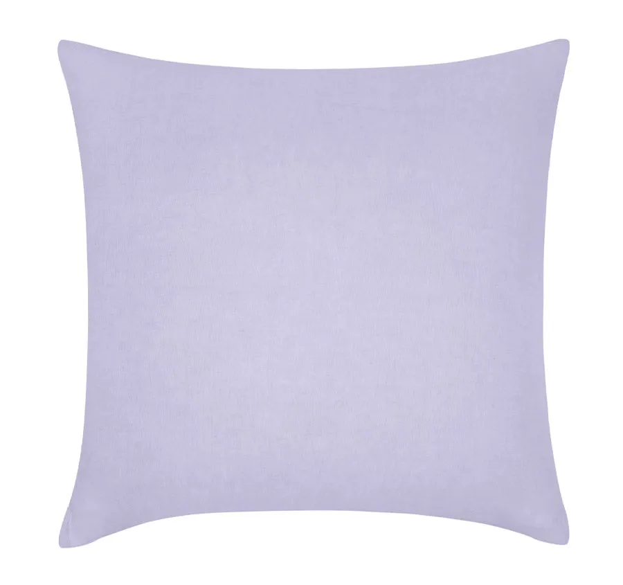 Stonewashed French Linen European Pillowcase Lilac