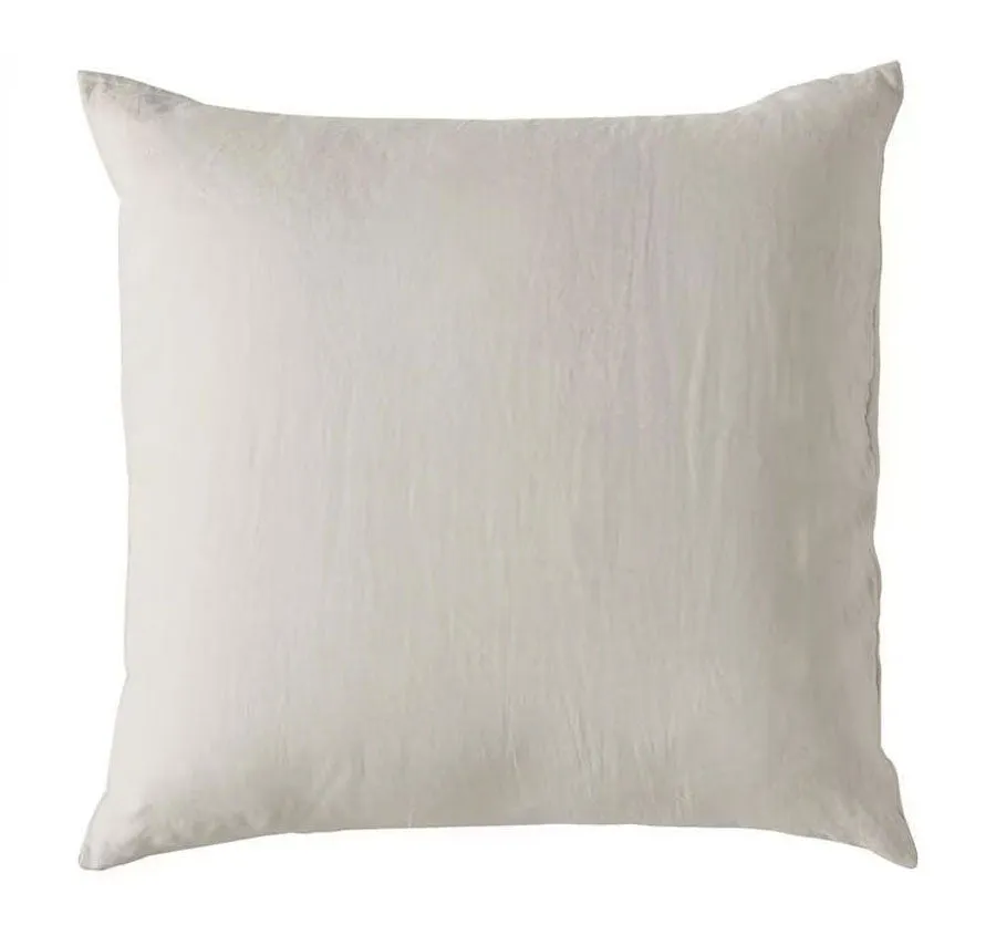 Stonewashed French Linen European Pillowcase Natural