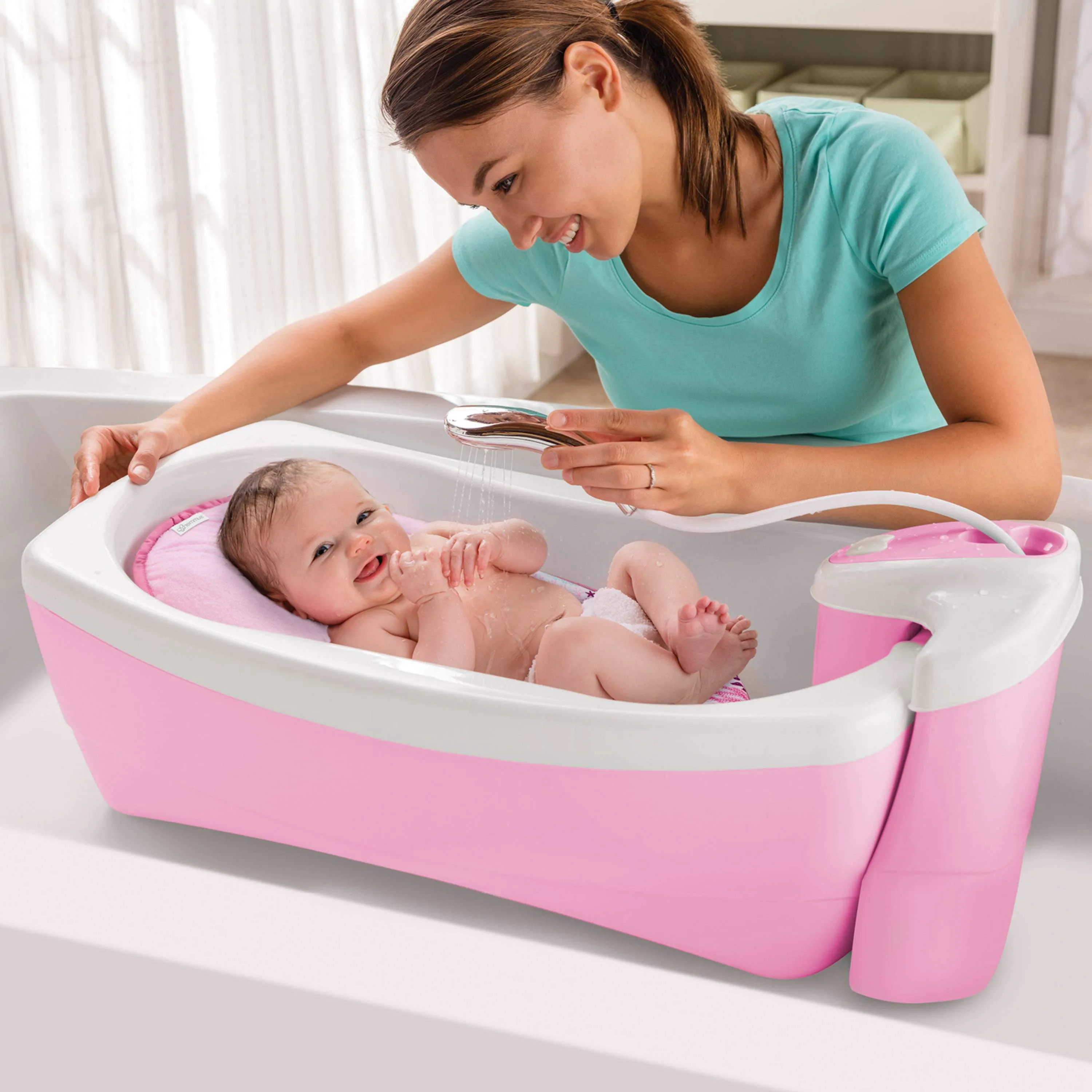 Summer Infant Lil Luxuries Bath Tub Birth  24M Distressed Box