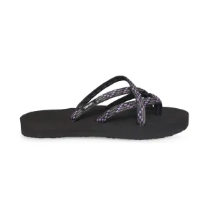 Teva Olowahu Black / Purple Flip Flops