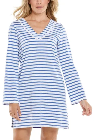 Women's Samoa Bay Cover-Up  |  French Blue/White